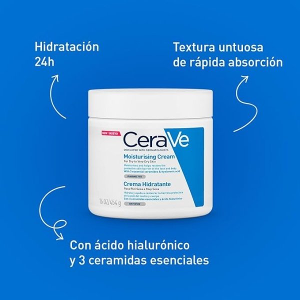 CeraVeCrema Hidratante 454g - Imagen 3